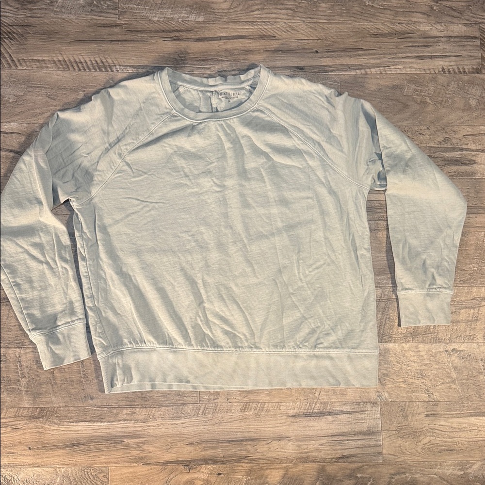 Athleta Sage Green Crewneck Top - Size M